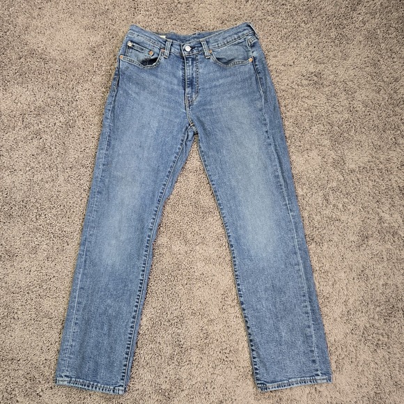 Levis Premium 514 Men's Jeans – Light/Medium Wash Blue Size 31x32 - Picture 1 of 14
